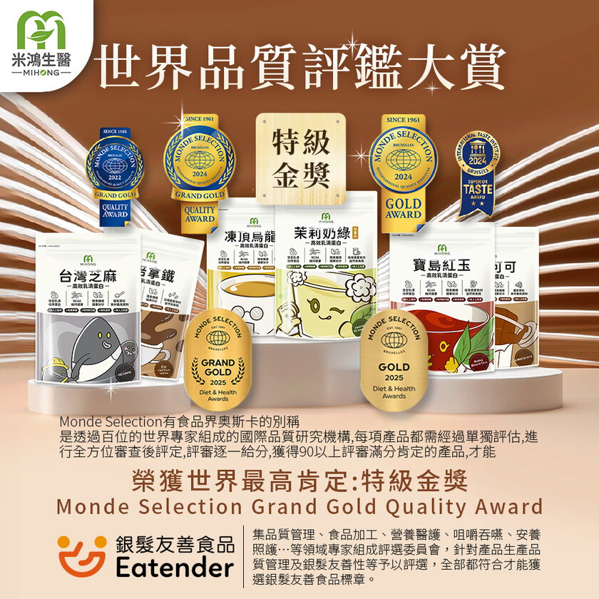 柯以柔推薦-MIHONG®多口味高效植物蛋白&新版乳清蛋白-美味百卡小農飲