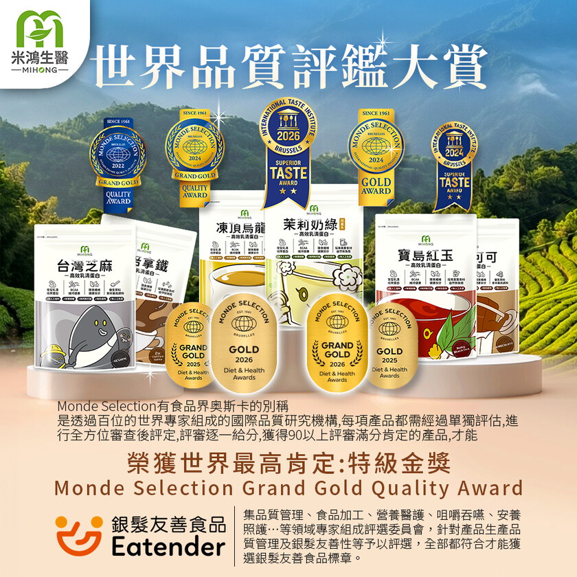 Nora愛用推薦－MIHONG®多口味高效乳清蛋白-美味百卡小農飲+