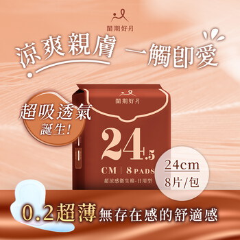品牌聯慶加價購閨期好月™超涼感衛生棉-護墊(20片/包)