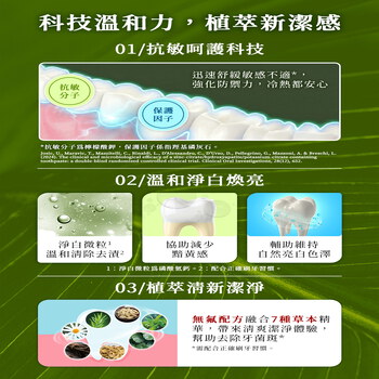家軒姐愛刷推薦－BUY TO BYE®買立清® H7抗敏淨白無氟牙膏