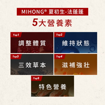 MIHONG® 夏初生-法蓬蓬 (60顆/盒)